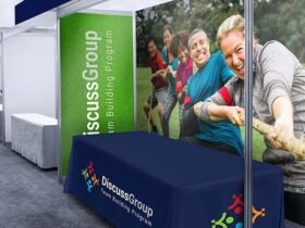 Seamless Presentation: How Custom Printed Tablecloths Transform Any Trade Show