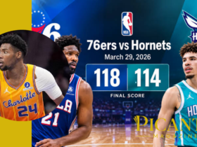 76ers vs charlotte hornets match player stats