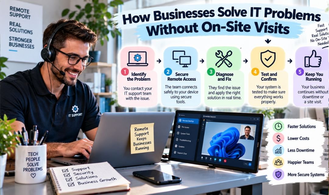 How Businesses Solve IT Problems Without On-Site Visits